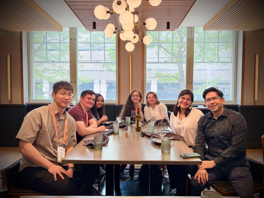 Lab members at lunch during CVPR 2026